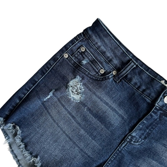 Altar’d State High Rise Cut off Denim Shorts - Picture 4 of 5